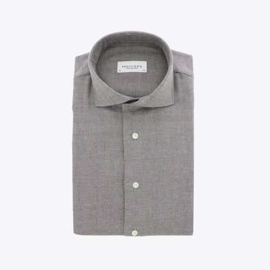 Hemd bruin  chevron