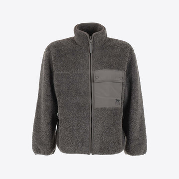 Cardigan grijs fleece