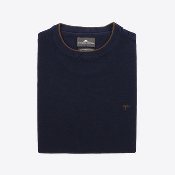 Pull donkerblauw structuur