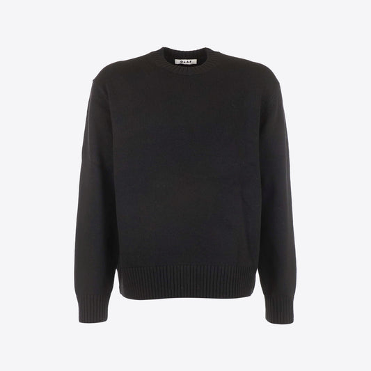 Pull zwart lamswol Essential