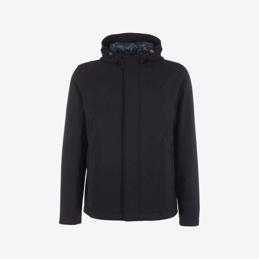 Jas donkerblauw clean kap