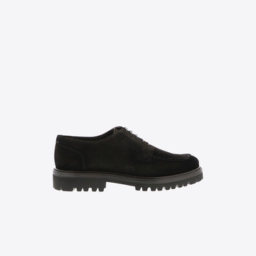 Veterschoenen bruin  daim naad