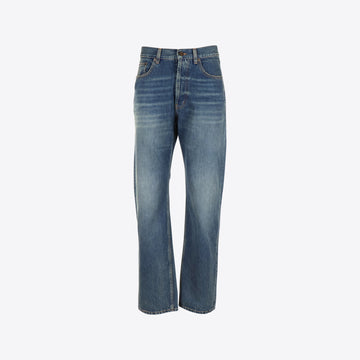 Jeans blauw recht