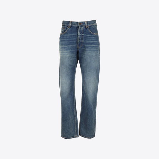 Jeans blauw recht