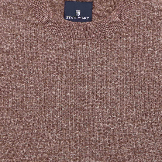 Pull bordeaux melange