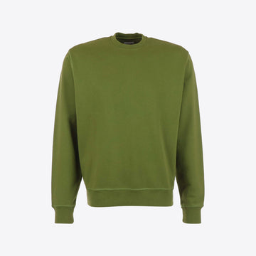 Sweater groen logo rug receipt back print