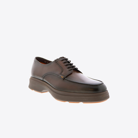 Veterschoenen bruin leder