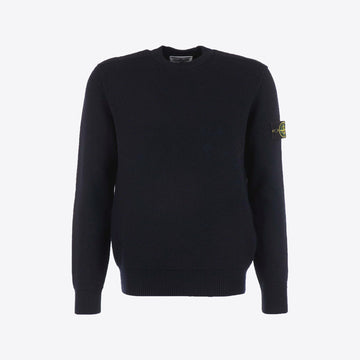 Pull donkerblauw bouclee
