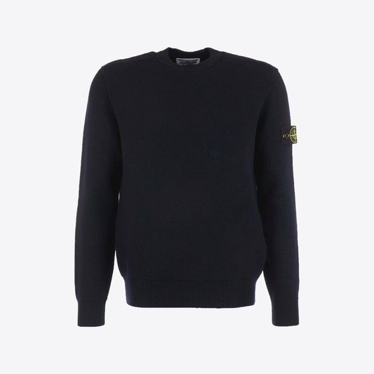 Pull donkerblauw bouclee