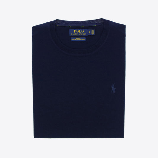 Pull donkerblauw merinos