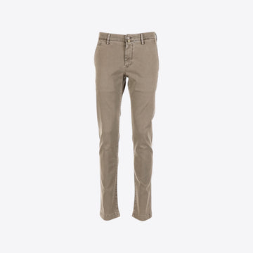 Broek taupe katoen Bobby