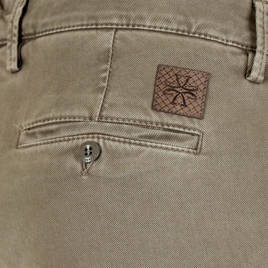 Broek taupe katoen Bobby