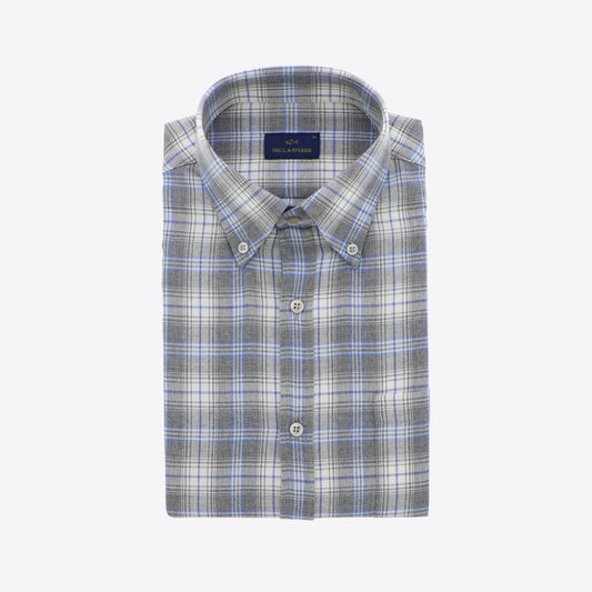 Hemd grijs flanel ruit