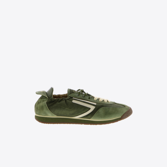 Sneakers groen leder daim panther
