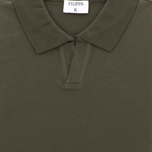 Polo bruin stretch
