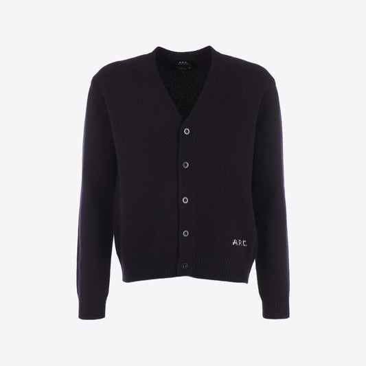 Cardigan donkerblauw knopen kevin