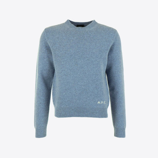 Pull lichtblauw mélange edmond
