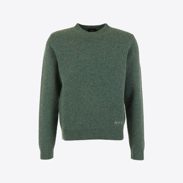 Pull groen mélange edmond
