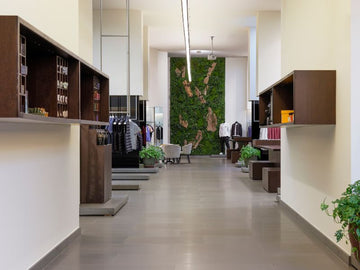 Binnenkant van de kledingwinkel voor mannen van Wellens Men in Herentals